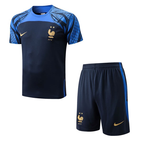 Camiseta Entrenamiento Francia Conjunto Completo 2022 2023 Azul